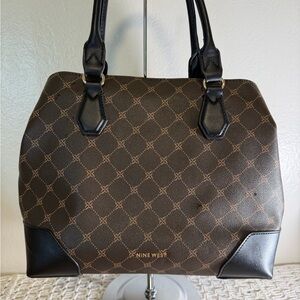 Nine West Elegant Brown and Black Tote